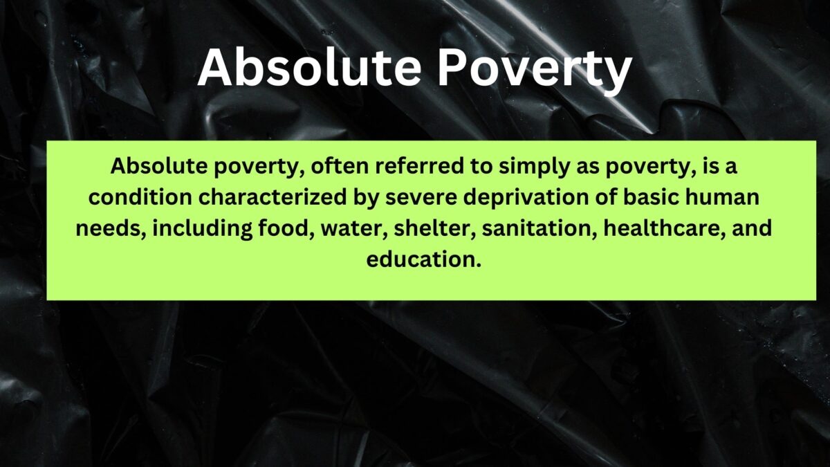 Absolute poverty