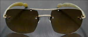 Luxuriator Canary Diamond Glasses - 65,000